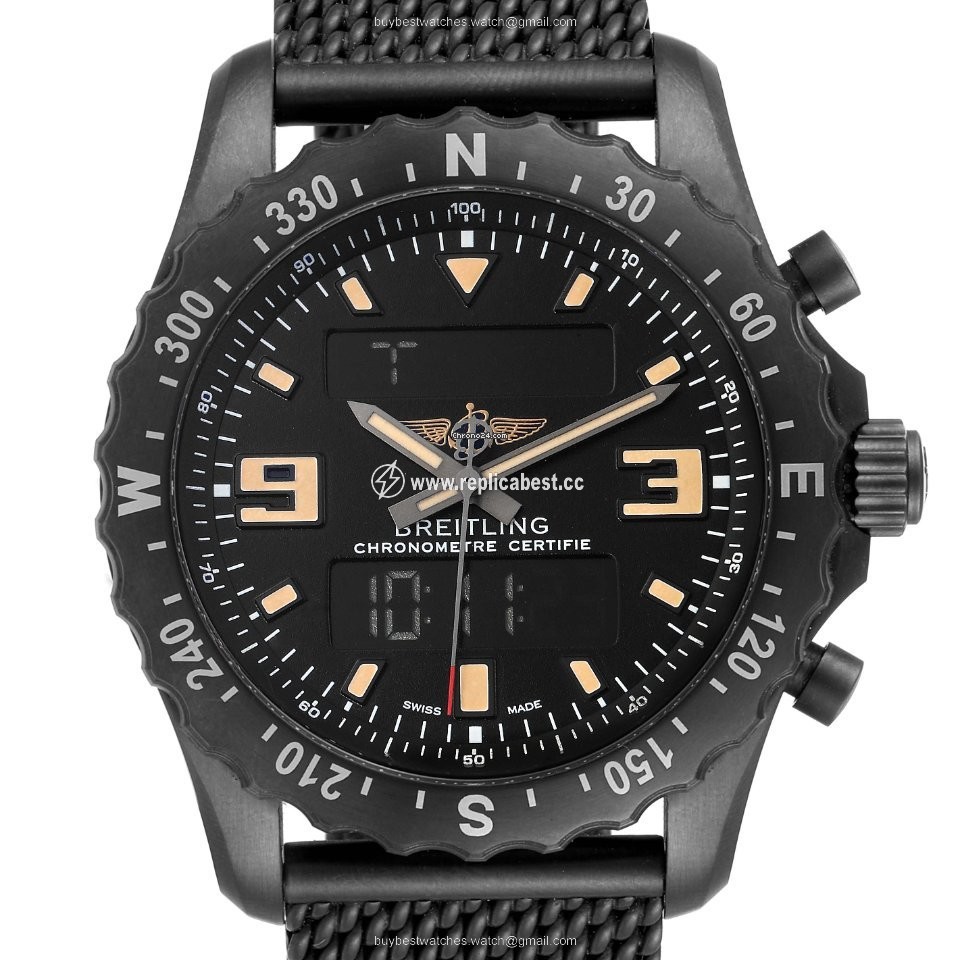 Breitling Chronospace Military Mens watch Unisex Quartz Steel M78366