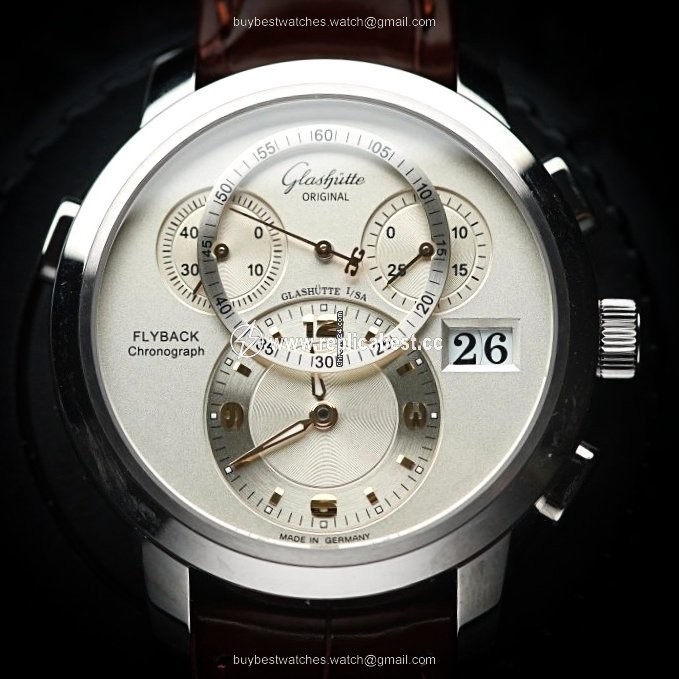 Glashutte Original PanoMaticChrono XL White gold 95-01-31-24-04