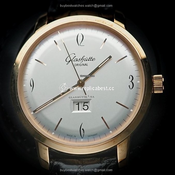 Glashutte Original Sixties Panorama Date Mens watch Unisex Automatic Rose gold 39-47-01-01-04