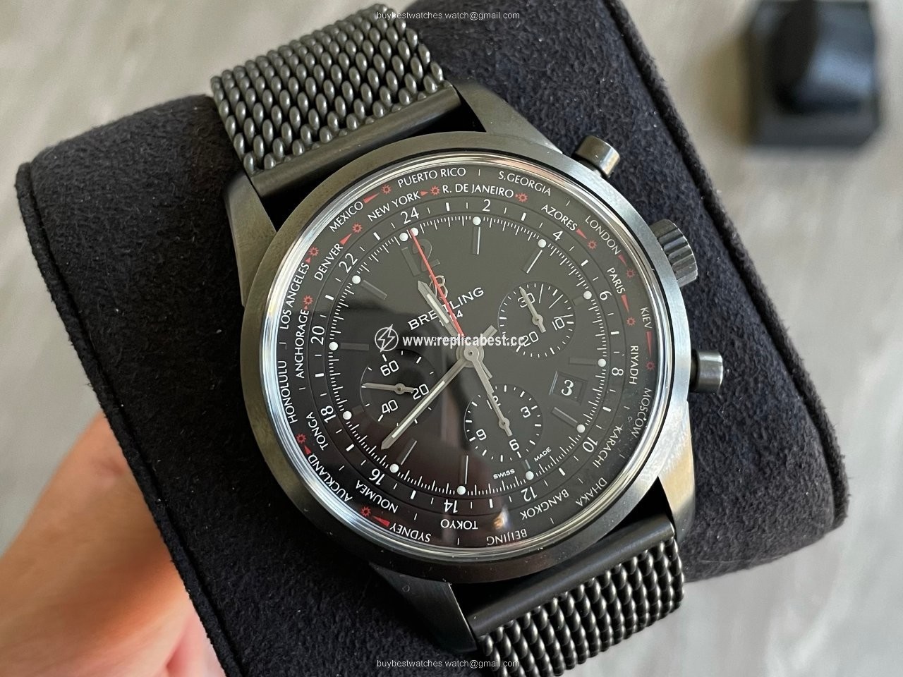 Breitling Transocean Unitime Pilot Mens watch Unisex Automatic Steel MB0510U6 BC80