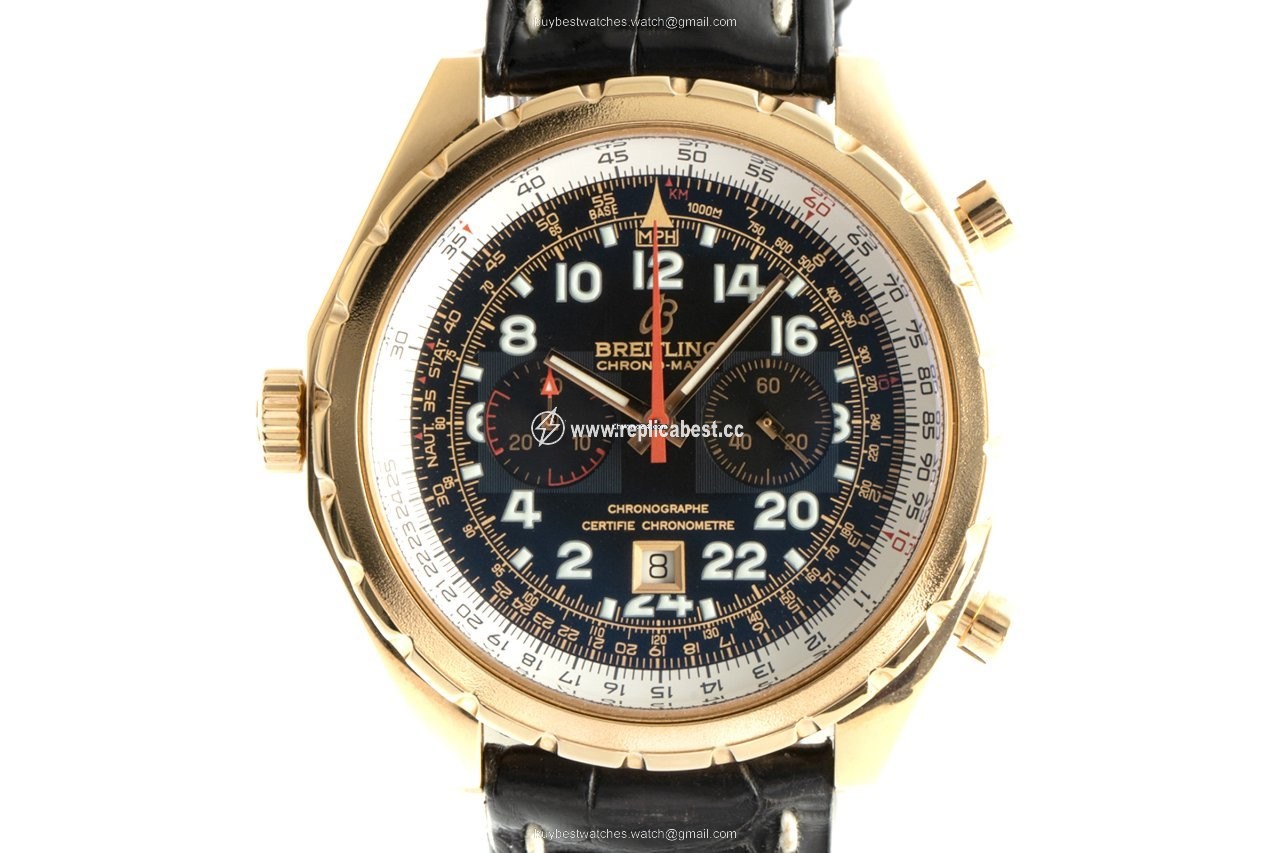 Breitling Chrono-Matic Mens watch Unisex Automatic Yellow gold H22360