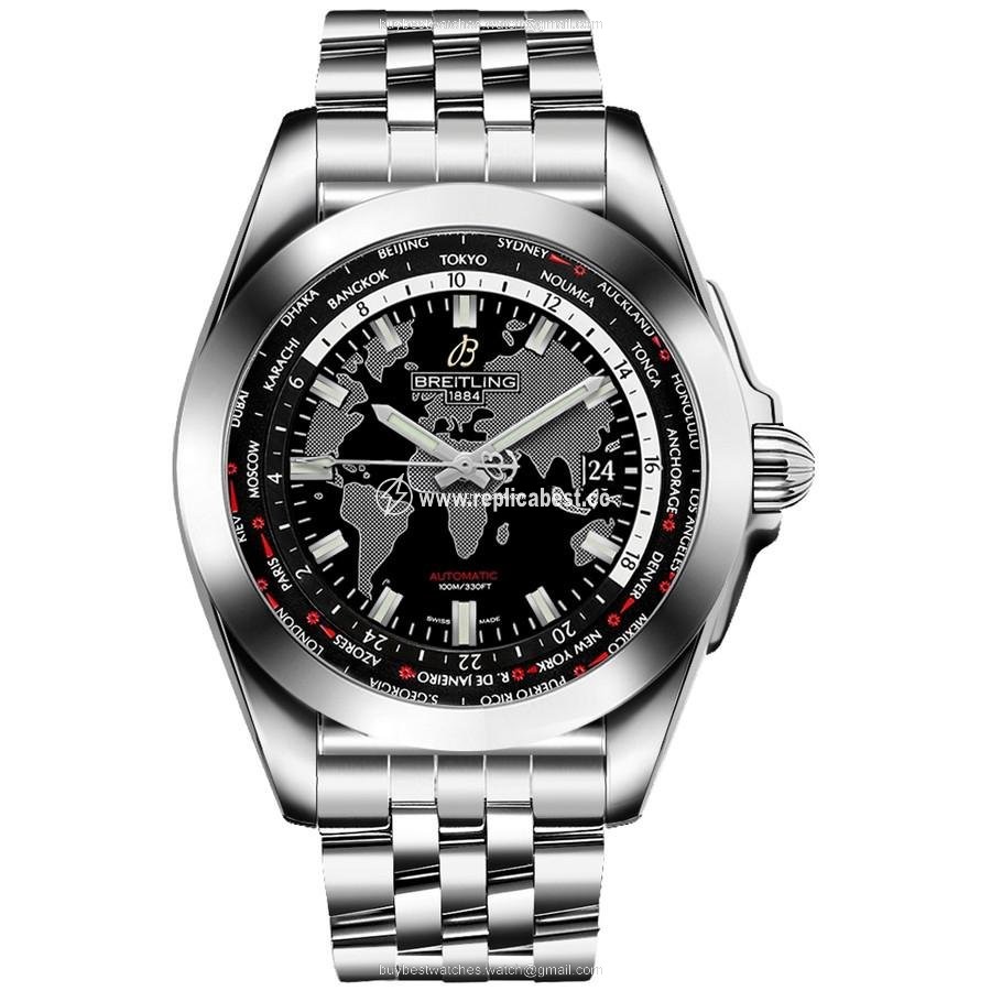 Breitling Galactic Unitime Mens watch Unisex Automatic Steel WB3510U4 BD94-375A