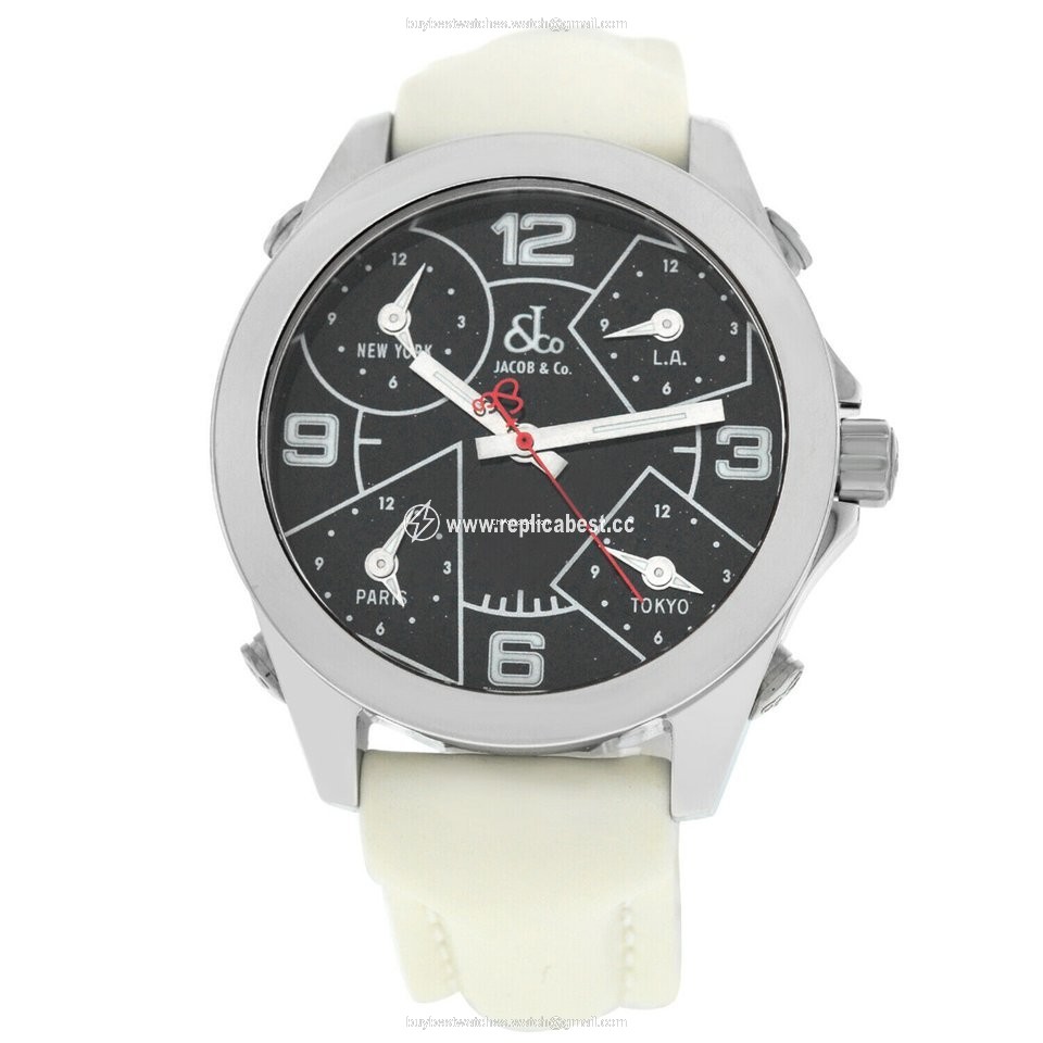 Jacob & Co. Five Time Zone Quartz Steel JCM-29