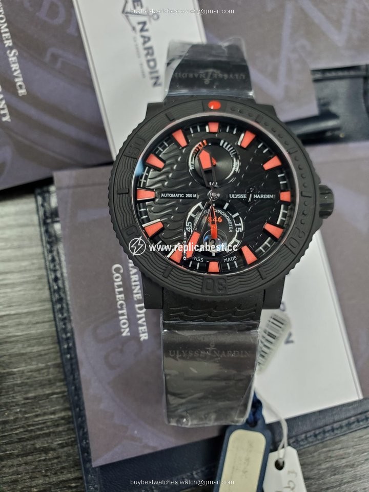 Ulysse Nardin Diver Black Sea Mens watch Unisex Automatic Steel 263-92-3C