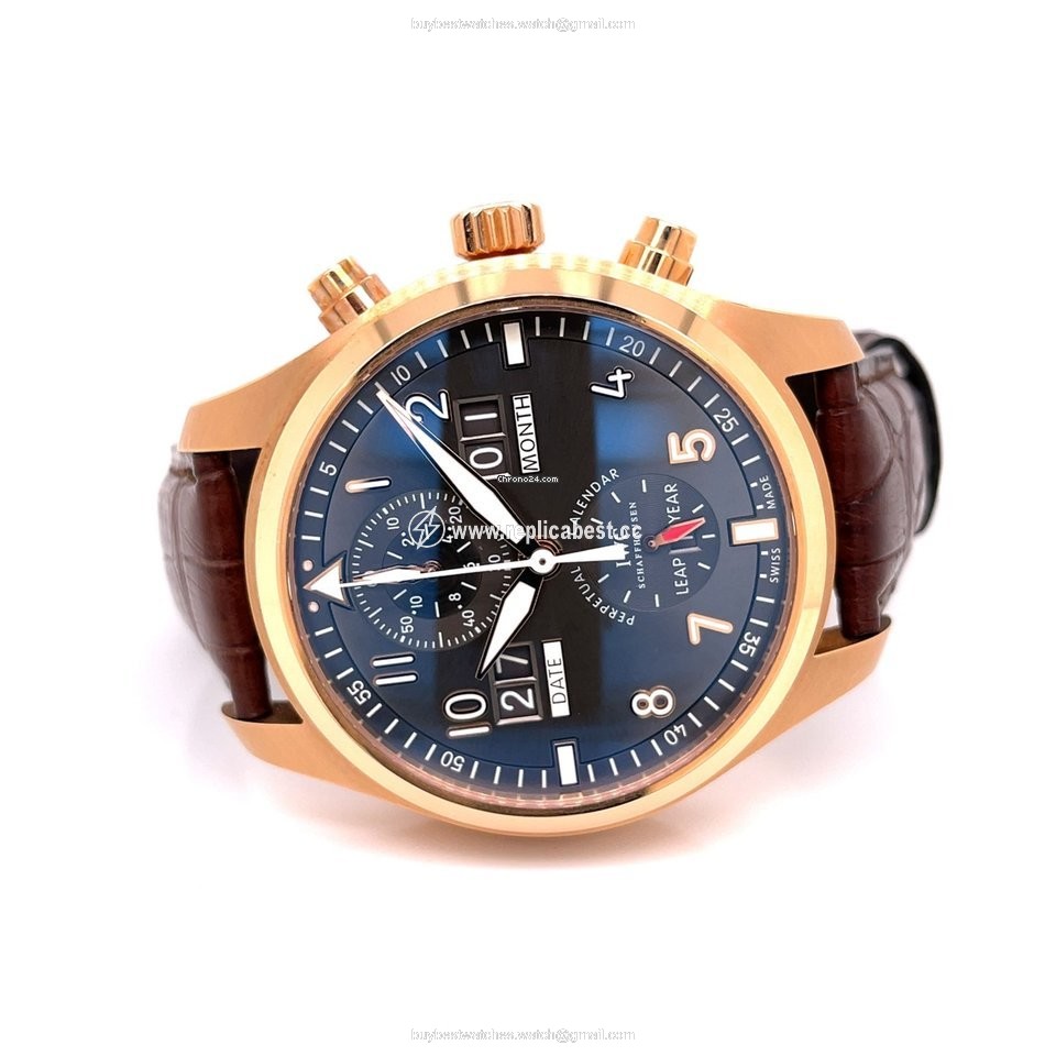 IWC Pilot Spitfire Perpetual Calendar Digital Date-Month Mens watch Unisex Automatic Rose gold IW379103