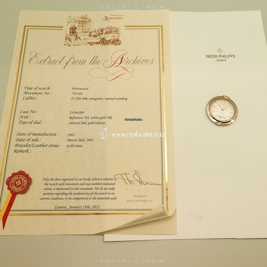 Patek Philippe Mens watch Unisex Manual winding White gold 782