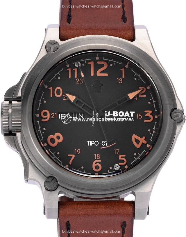 U-Boat Tipo 01 Mens watch Unisex Automatic Titanium BK BR 7472