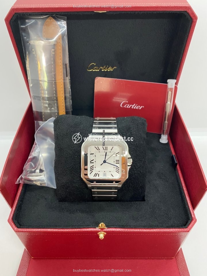 Cartier Santos Mens watch Unisex Automatic Steel WSSA0018