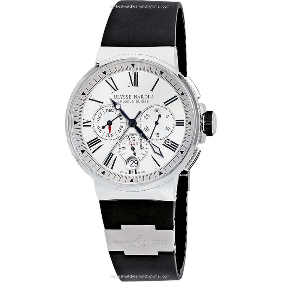 Ulysse Nardin Marine Chronograph Mens watch Unisex Automatic Steel 1533-150-3 40