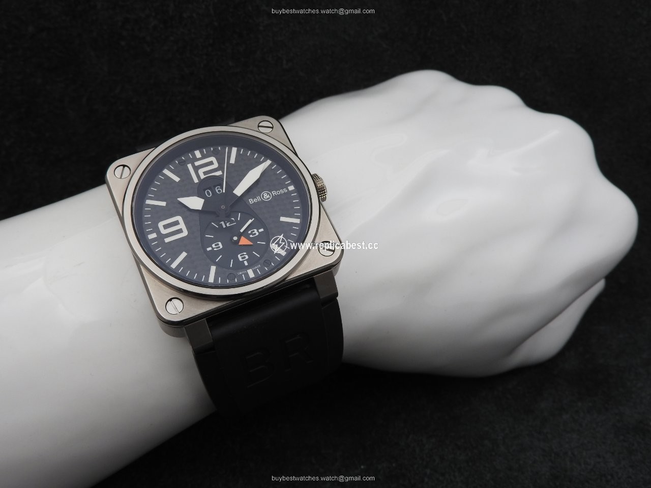 Bell & Ross BR 03-51 GMT Mens watch Unisex Automatic Titanium BR03-51GMT