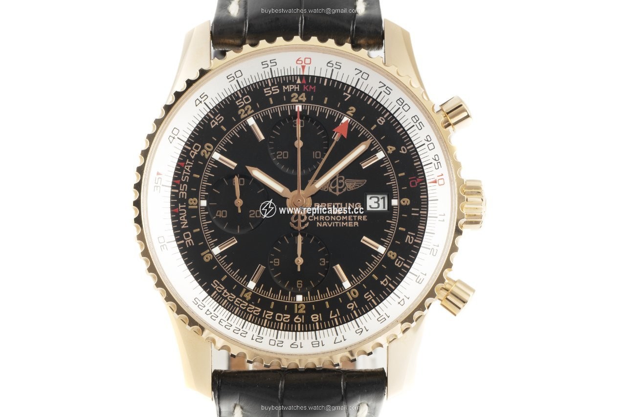 Breitling Navitimer World Mens watch Unisex Automatic Red gold H24322