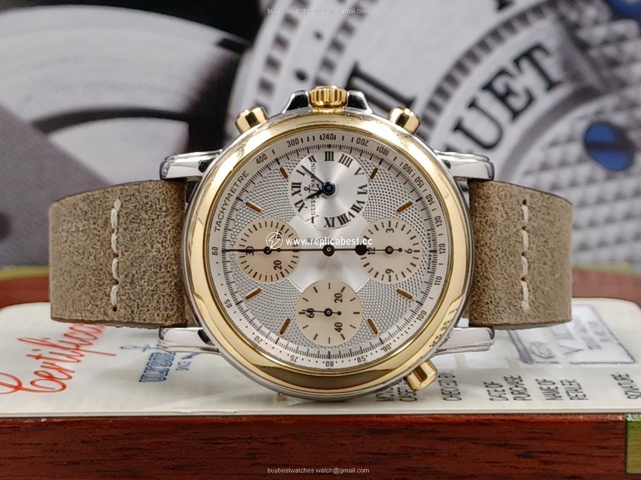 Ulysse Nardin Mens watch Unisex Automatic Gold Steel 575-22