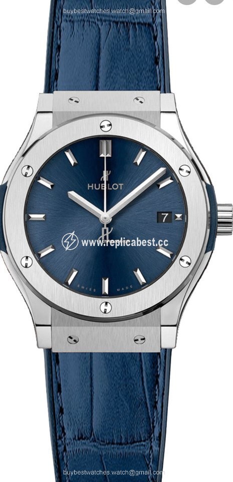 Hublot Classic Fusion Blue Womens watch Quartz Titanium 581.NX.7170.LR