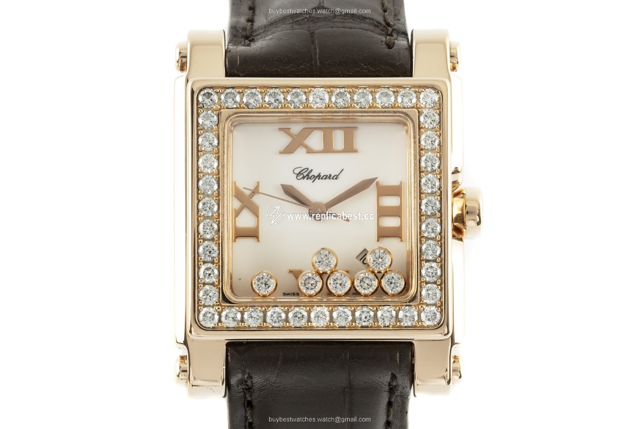 Chopard Happy Sport Womens watch Quartz Red gold 275321