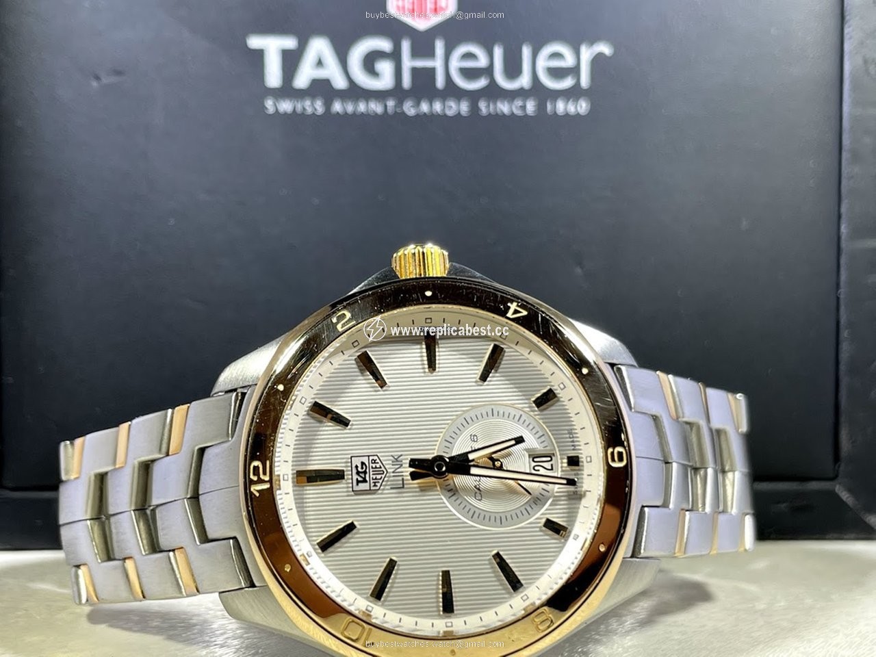 TAG Heuer Link Calibre 6 Gold Steel wat2150.bb0953