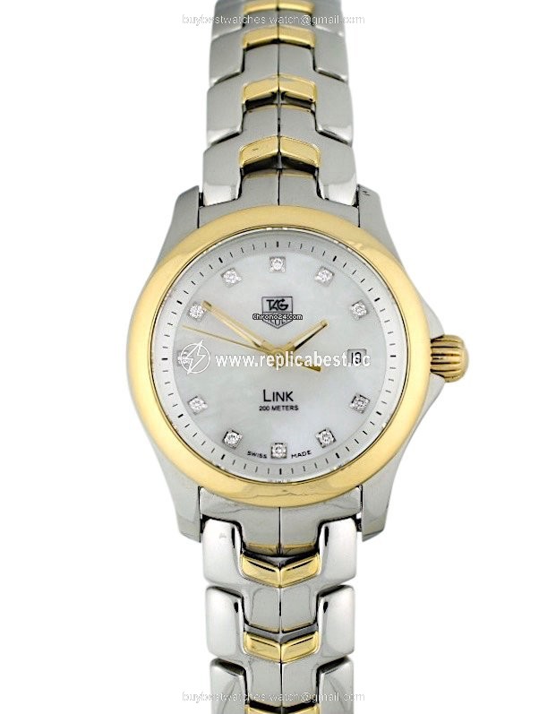 TAG Heuer Link Lady Womens watch Quartz Gold Steel WJF1353.BB0581