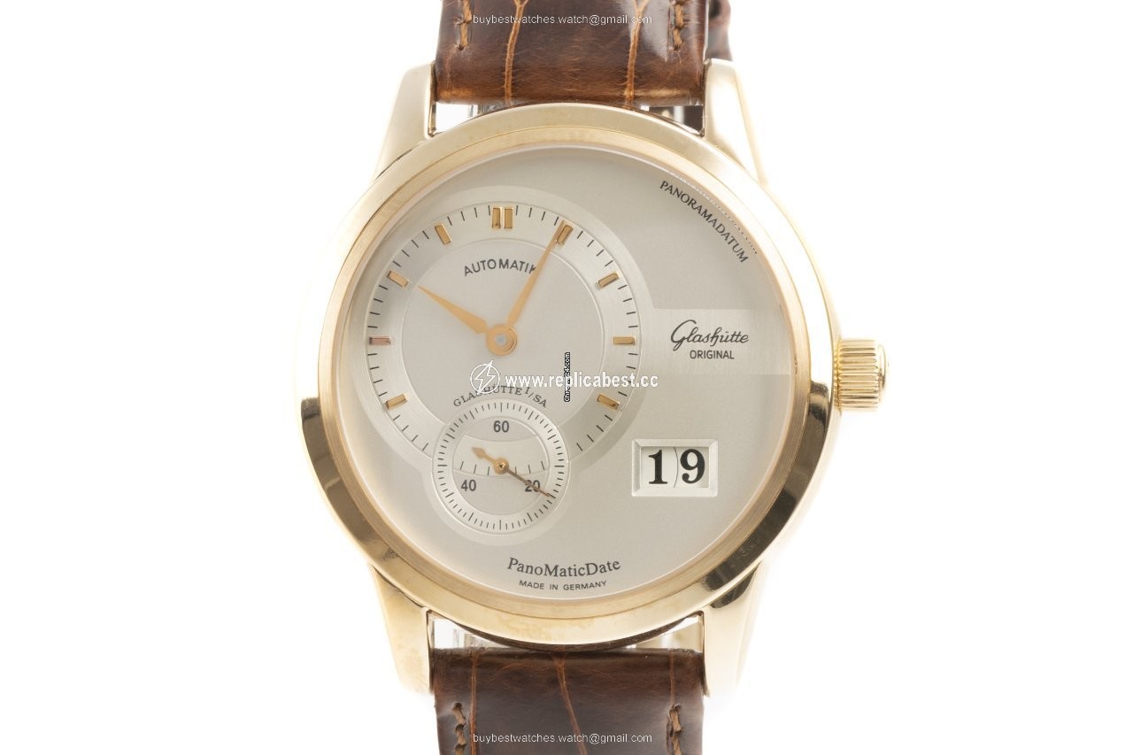 Glashutte Original PanoMaticDate Mens watch Unisex Automatic Yellow gold 90-01-01-01-04
