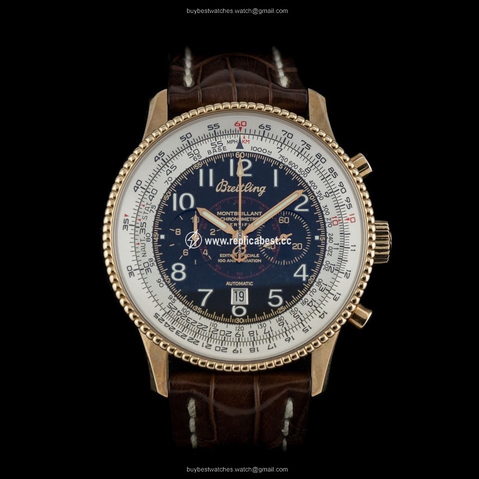 Breitling Montbrillant Mens watch Unisex Automatic Rose gold K35330