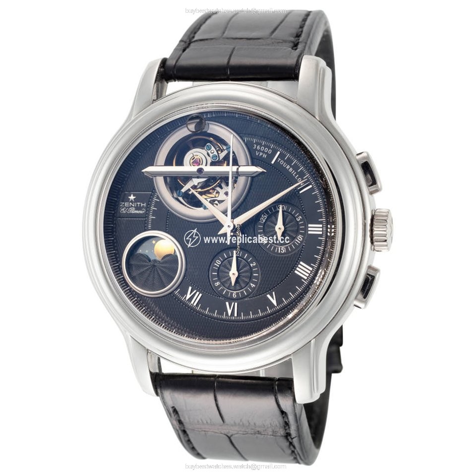 Zenith Mens watch Unisex Automatic White gold 65-1260-4034-21-C505-SD