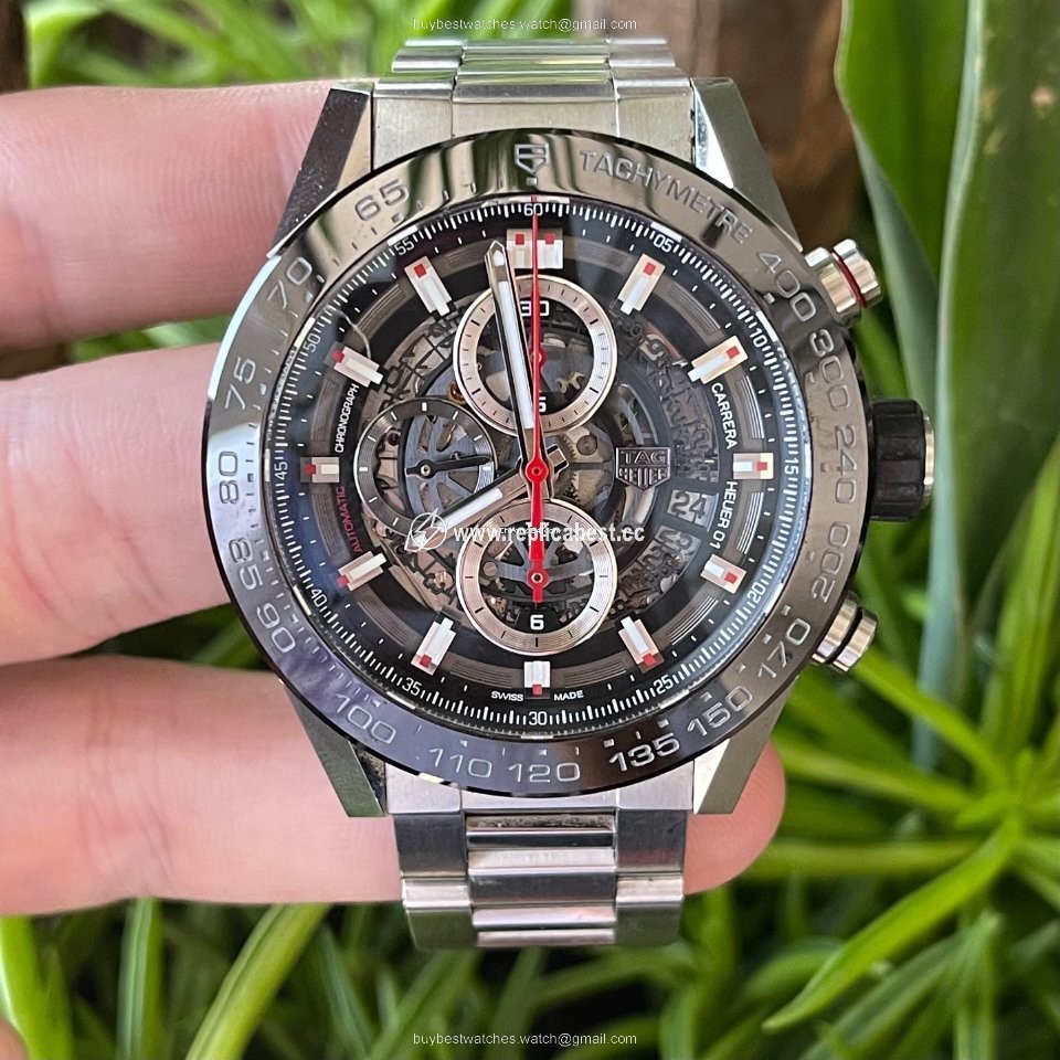 TAG Heuer Carrera Calibre HEUER 01 Mens watch Unisex Automatic Steel CAR2A1W-0