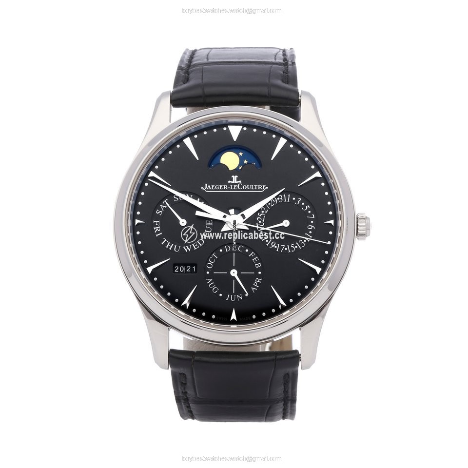 Jaeger-LeCoultre Master Ultra Thin Perpetual Mens watch Unisex Automatic Steel 130.84.70