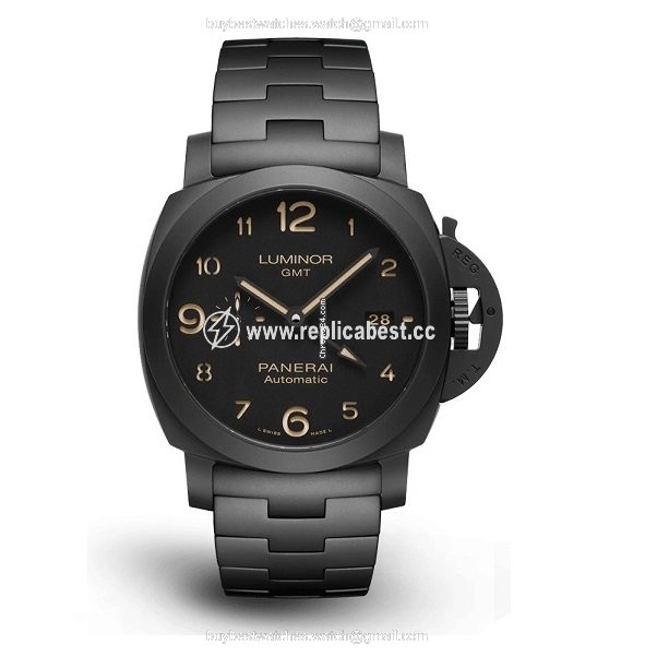 Panerai Luminor 1950 3 Days GMT Automatic Mens watch Unisex Automatic Ceramic PAM 01438