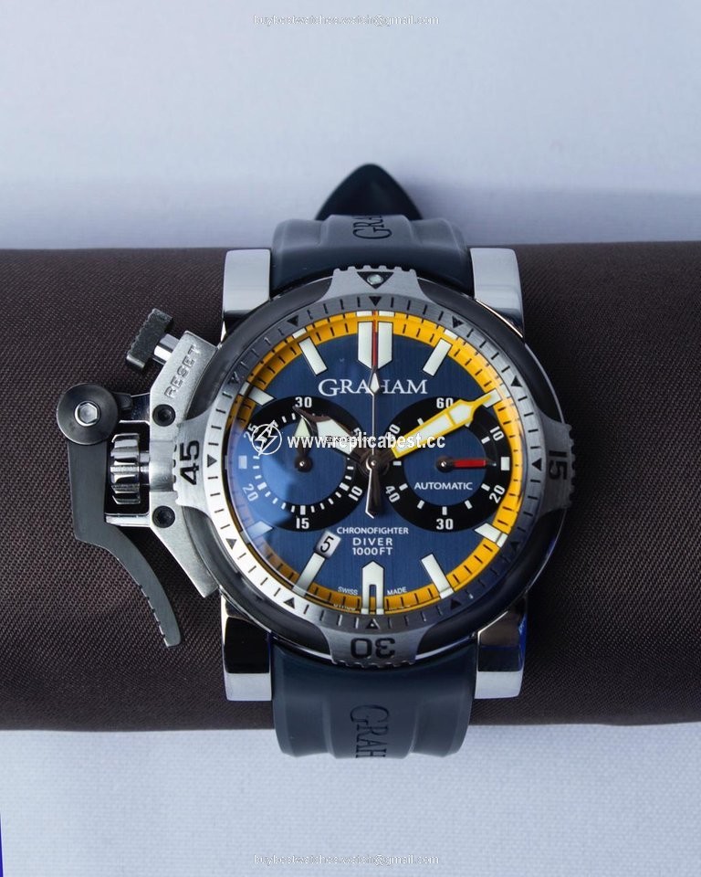 Graham Chronofighter Oversize Mens watch Unisex Automatic Steel 2OVAS