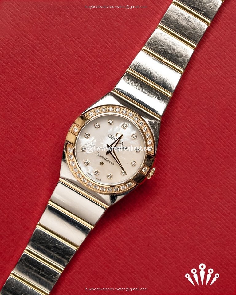 Omega Constellation Quartz Quartz Gold Steel 123.252.460.55.007