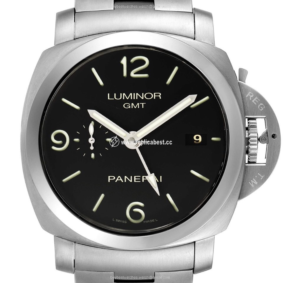 Panerai Luminor 1950 3 Days GMT Automatic Mens watch Unisex Automatic Steel PAM00329