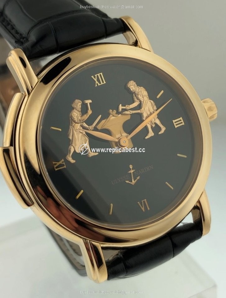 Ulysse Nardin Mens watch Unisex Manual winding Rose gold 716-22
