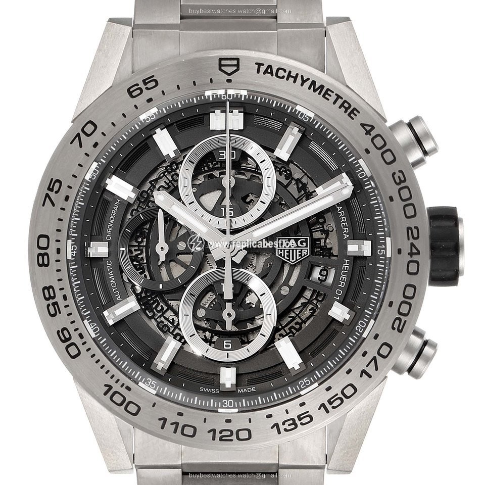 TAG Heuer Carrera Calibre HEUER 01 Mens watch Unisex Automatic Titanium CAR2A8A.FT6072