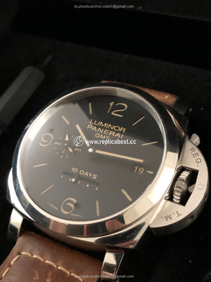 Panerai Luminor 1950 10 Days GMT Mens watch Unisex Automatic Steel PAM 00533