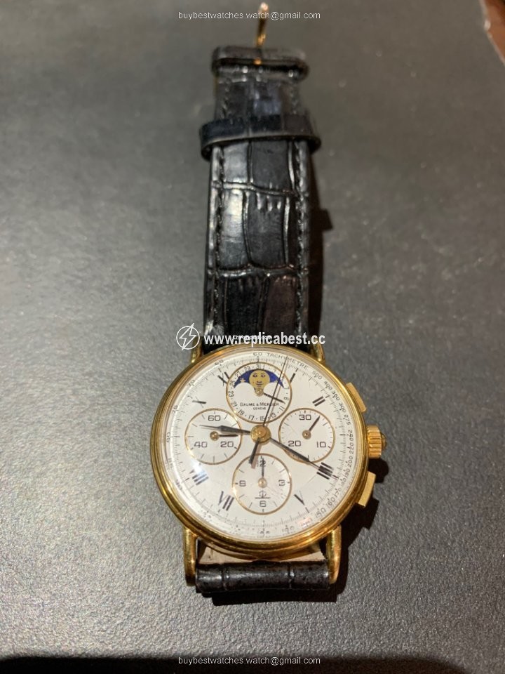 Baume & Mercier Mens watch Unisex Manual winding Yellow gold 6102.099