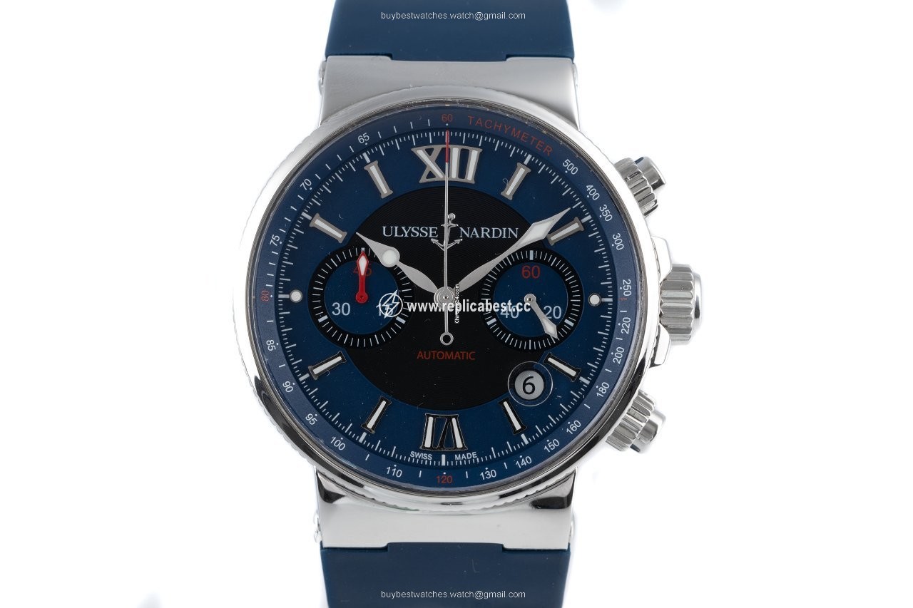 Ulysse Nardin Marine Chronograph Mens watch Unisex Automatic Steel 353-66