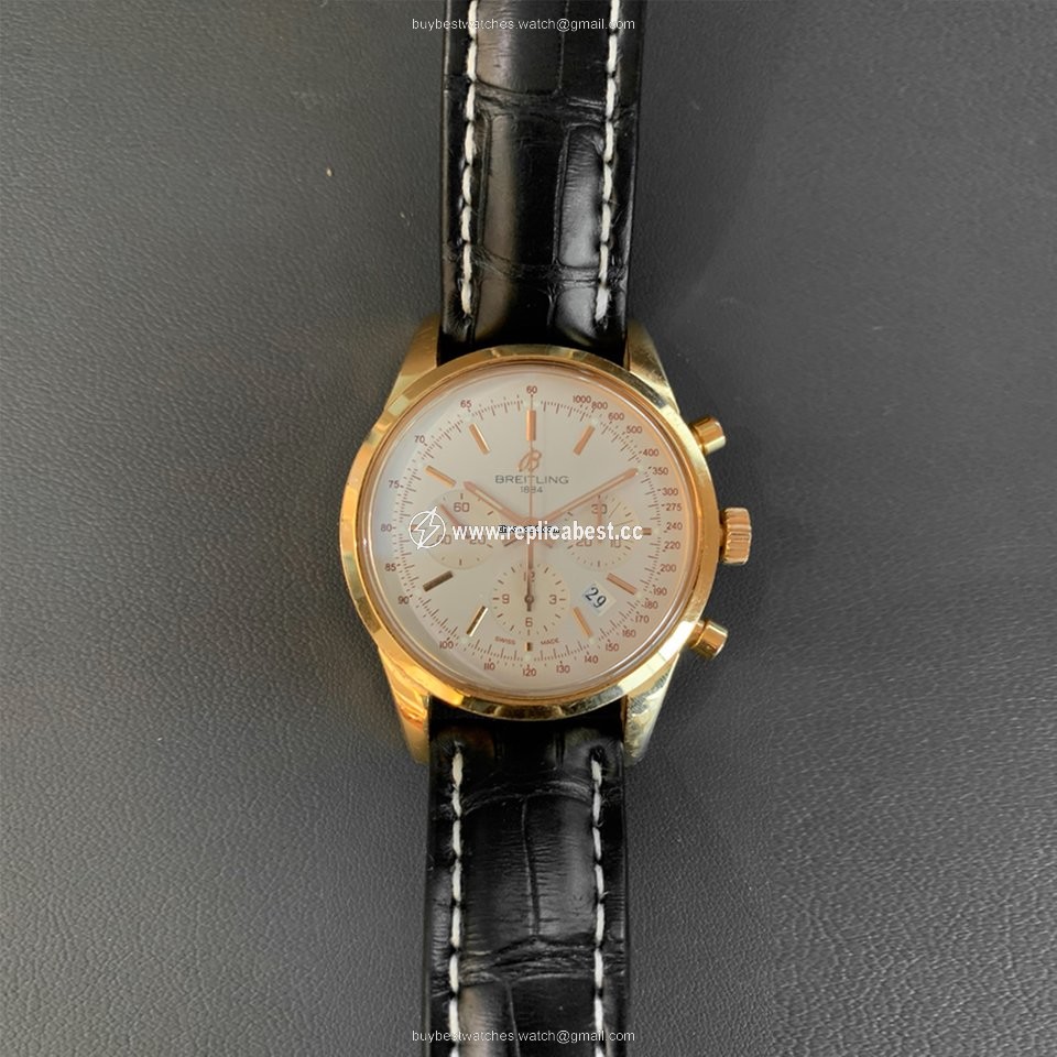 Breitling Transocean Chronograph Mens watch Unisex Automatic Rose gold RB015212 G738