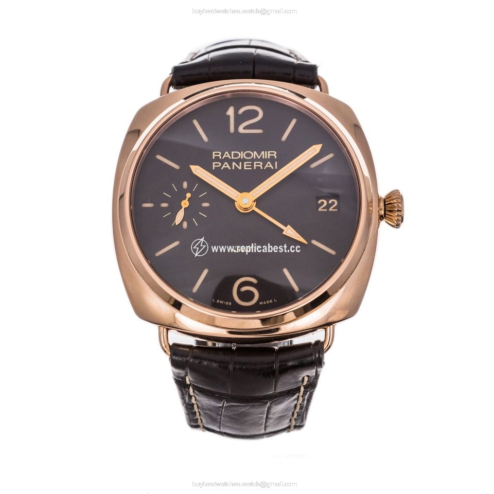 Panerai Radiomir 3 Days GMT Mens watch Unisex Manual winding Rose gold PAM 421