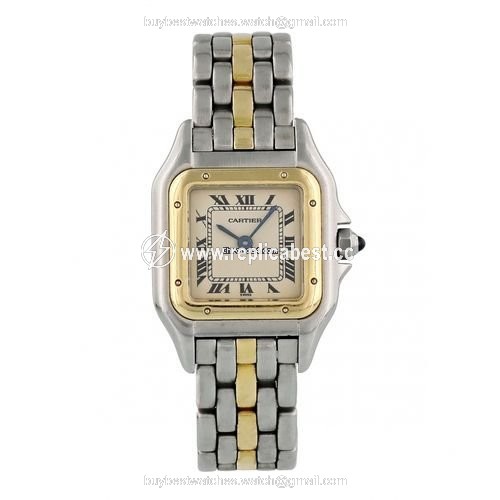 Cartier Panthere Womens watch Quartz Gold Steel 166921