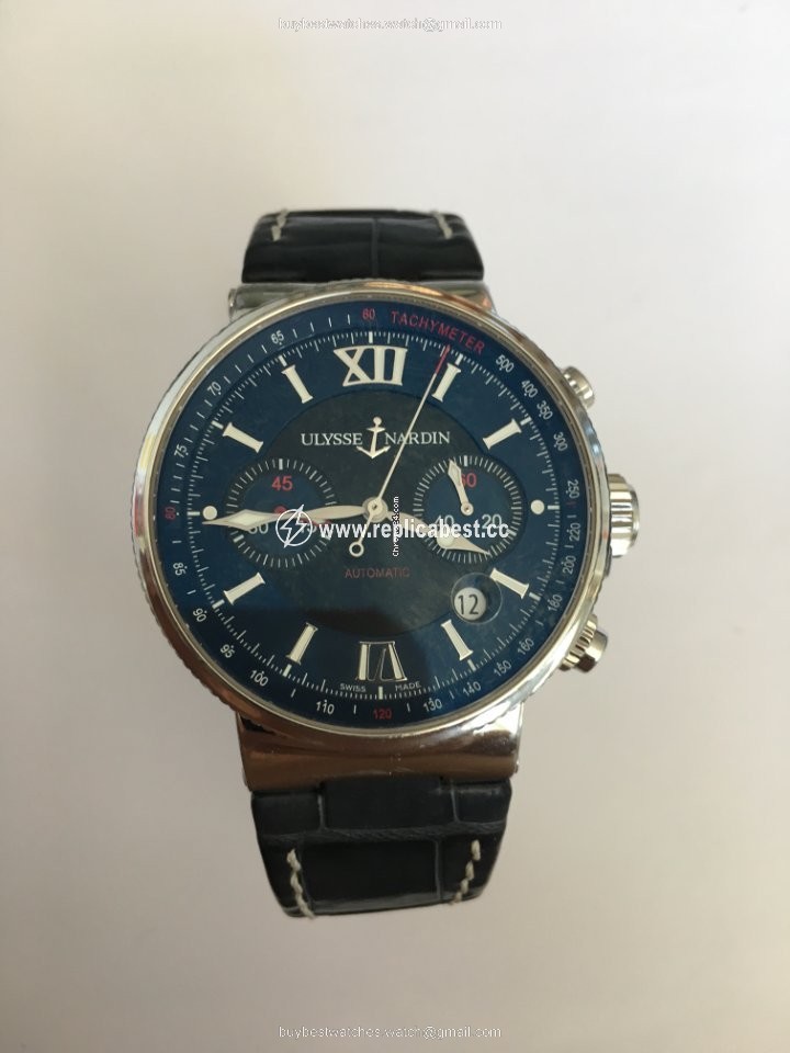 Ulysse Nardin Marine Chronograph Mens watch Unisex Automatic Steel 353-66-3 323
