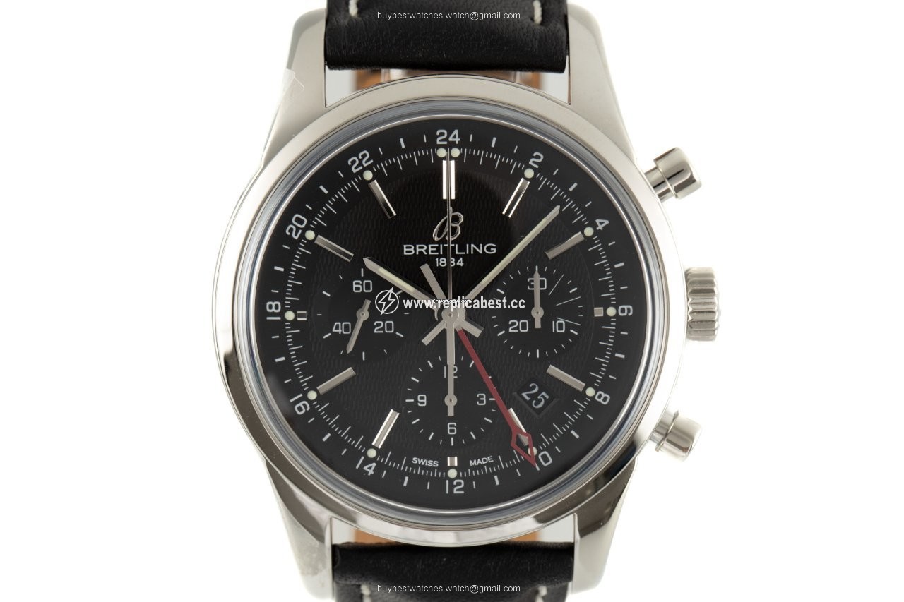 Breitling Transocean Chronograph GMT Mens watch Unisex Automatic Steel AB045112 BC67