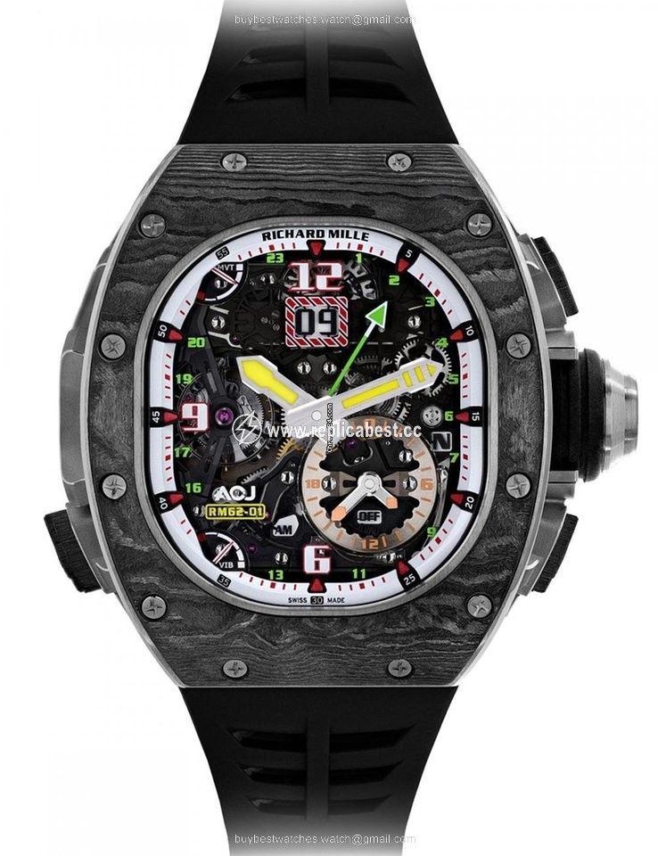 Richard Mille Mens watch Unisex Manual winding Carbon RM 62-01