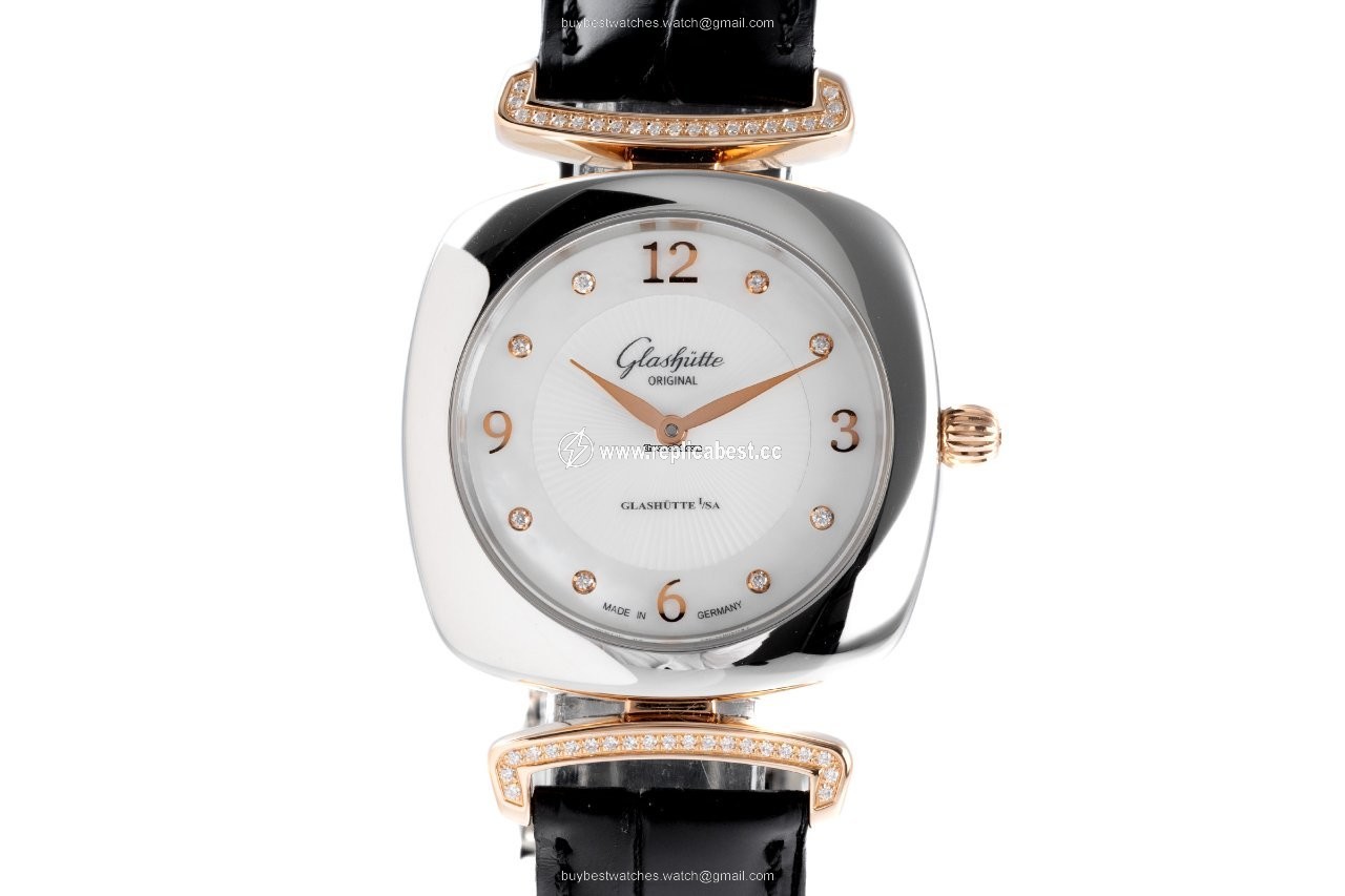 Glashutte Original Pavonina Womens watch Quartz Gold Steel 1-03-02-04-16-34