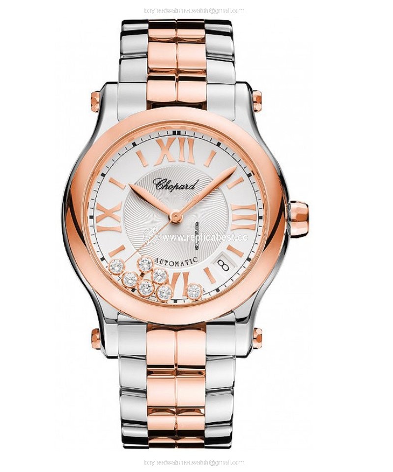 Chopard Happy Sport Womens watch Automatic Gold Steel 278559-6002