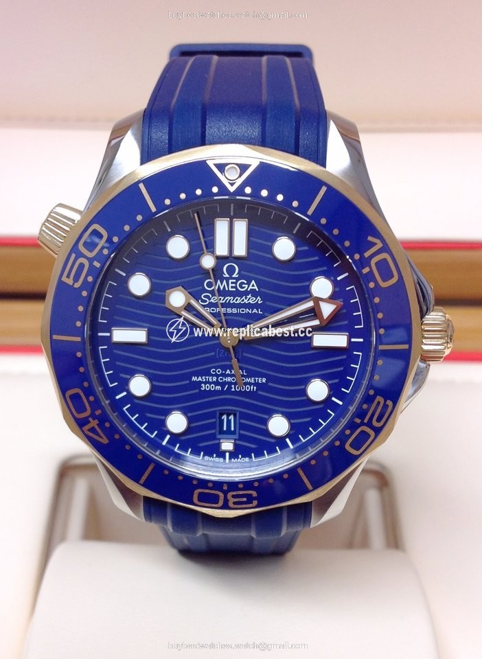 Omega Seamaster Diver 300 M Mens watch Unisex Automatic Gold Steel 210.22.42.20.03.001