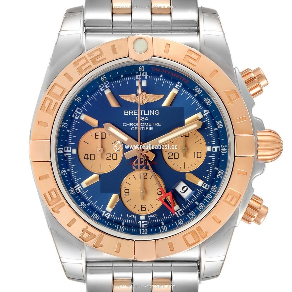 Breitling Mens watch Unisex Automatic Gold Steel CB042012 BB86