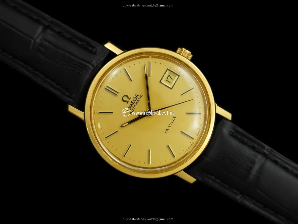 Omega De Ville Mens watch Unisex Automatic Gold Steel 7682