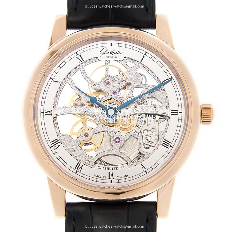Glashutte Original Senator Mens watch Unisex Manual winding Rose gold 1-49-18-01-05-30