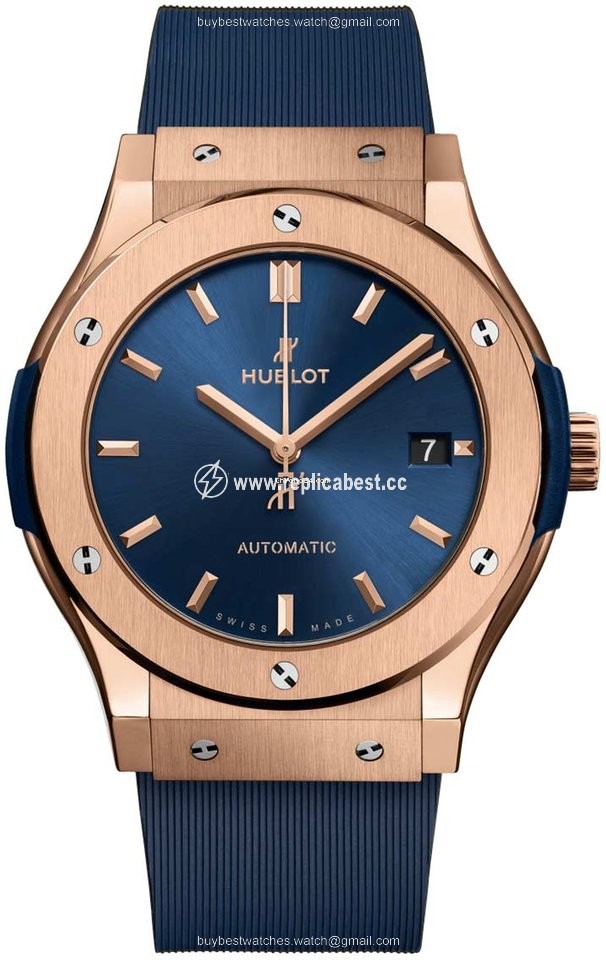 Hublot Classic Fusion Blue Mens watch Unisex Automatic Rose gold 511.ox.7180.rx