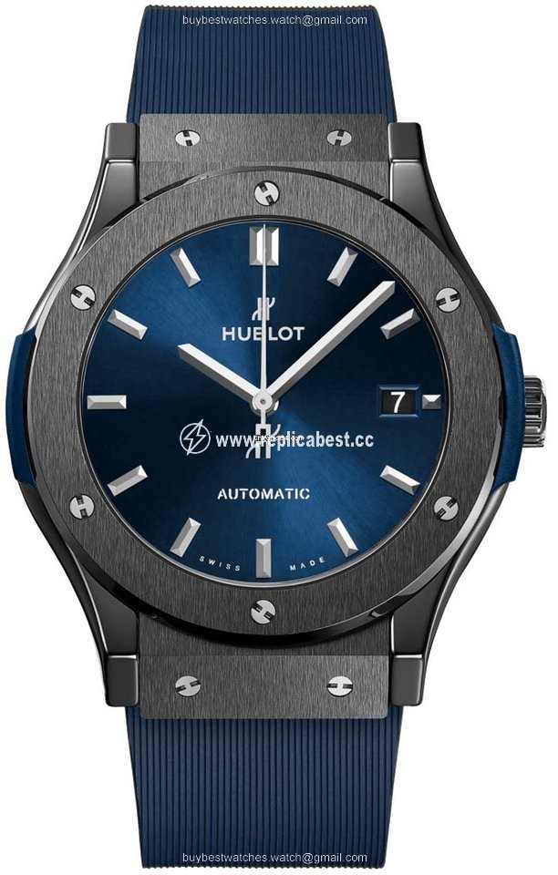 Hublot Classic Fusion Blue Mens watch Unisex Automatic Ceramic 511.cm.7170.rx Ceramic Blue