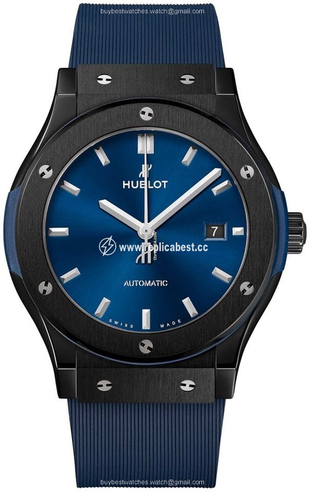 Hublot Classic Fusion Blue Mens watch Unisex Automatic Ceramic 542.cm.7170.rx Ceramic Blue