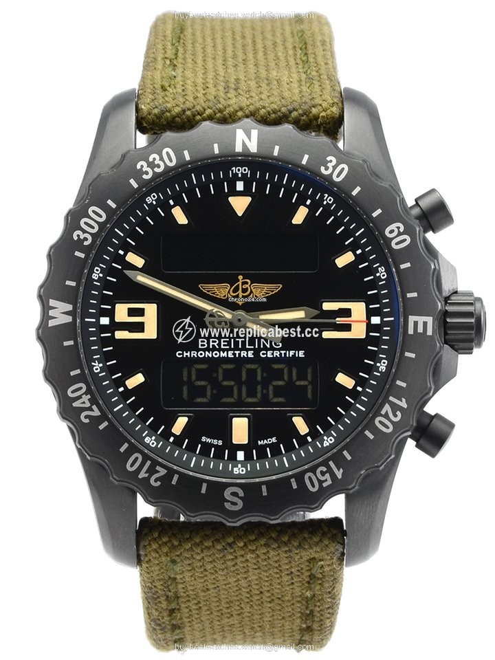 Breitling Chronospace Military Mens watch Unisex Quartz Steel M7836622 BD39